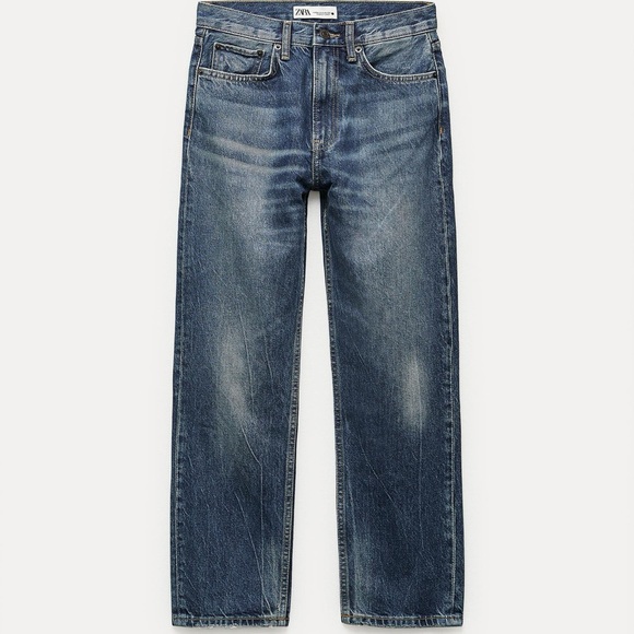 Zara Denim - Zara straight cropped mid waist denim 💙